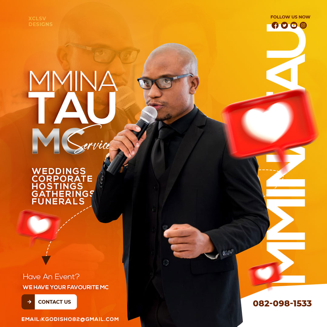 Mmina Tau MC Services Orange Flyer